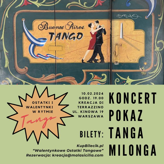 Koncert i impreza tangowa w Kreacji di Terrazzino