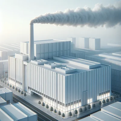 fabryka emitujaca zanieczyszczenia